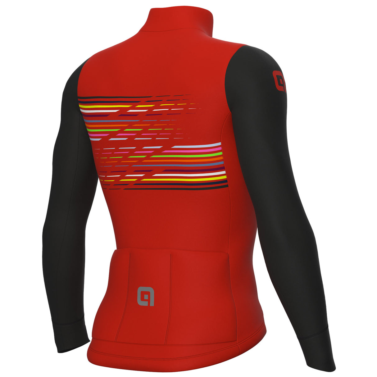 Maglia maniche lunghe Ale PR-S Logo - Rosso nero - I