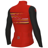 Maglia maniche lunghe Ale PR-S Logo - Rosso nero - I