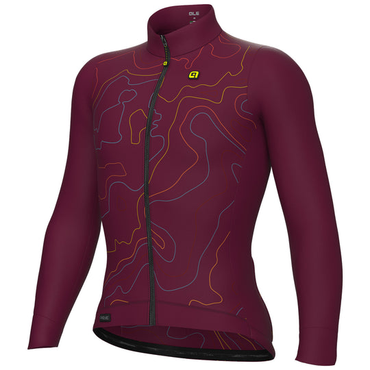 Maglia maniche lunghe Ale PR-E Top - Bordeaux