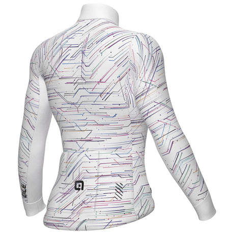 Maglia maniche lunghe donna Ale PR-E Byte - Bianco - B