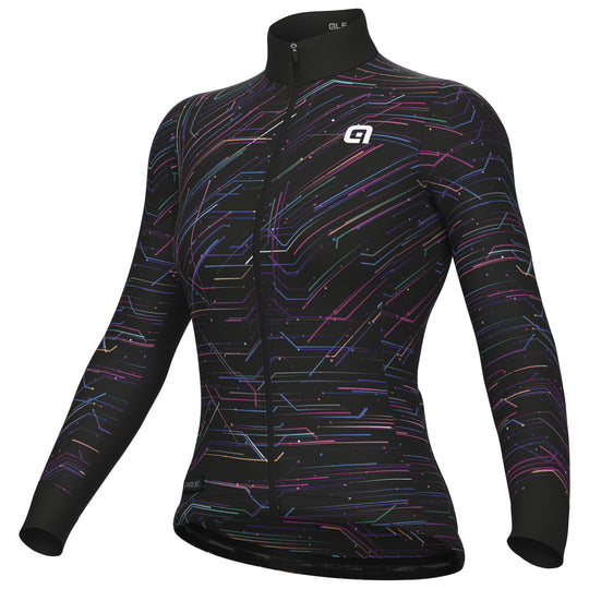 Maglia maniche lunghe donna Ale PR-E Byte - Nero