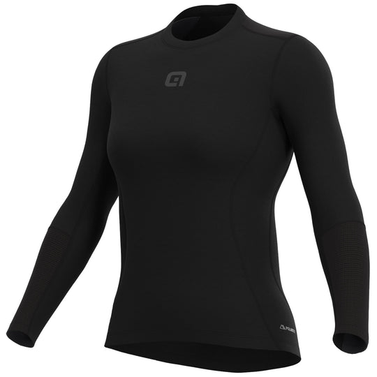 Maillot interior mujer manga larga Ale Grid - Negro