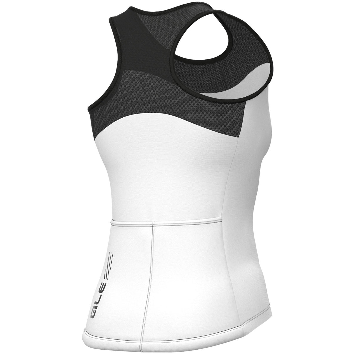 Top donna Ale Pragma Color Block - Bianco - C