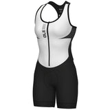 Body donna senza maniche Ale Pragma Color Block - Bianco - B