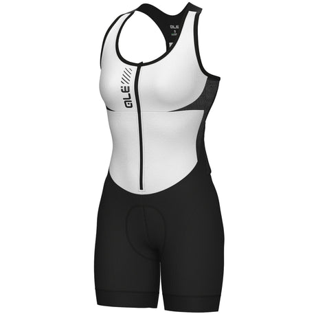 Body donna senza maniche Ale Pragma Color Block - Bianco - B