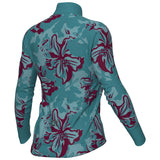 Maglia maniche lunghe donna Ale PR-E Flower - Verde acqua - L