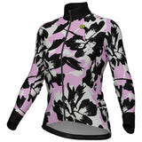 Maglia maniche lunghe donna Ale PR-E Flower - Rosa - E