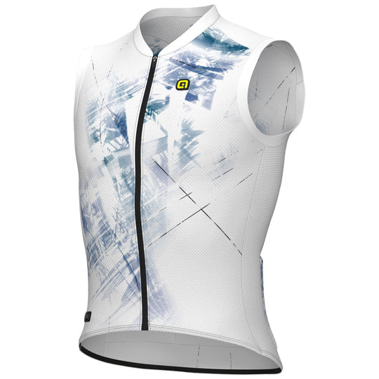 Ale PR-E Mirror sleeveless jersey - White