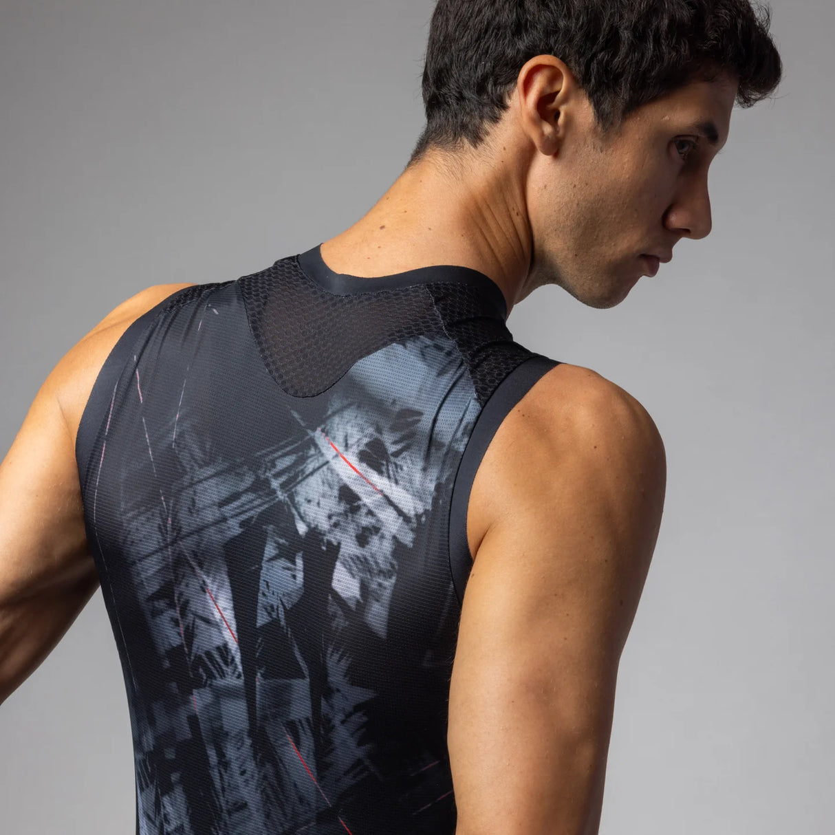 Maglia senza maniche Ale PR-E Mirror - Nero - H