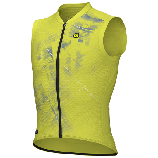 Ale PR-E Mirror sleeveless jersey - Yellow