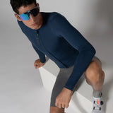 Maglia maniche lunghe Ale Pragma Color Block - Blu chiaro - P