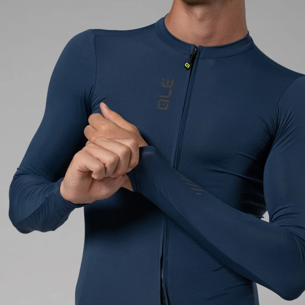 Maglia maniche lunghe Ale Pragma Color Block - Blu chiaro - Q