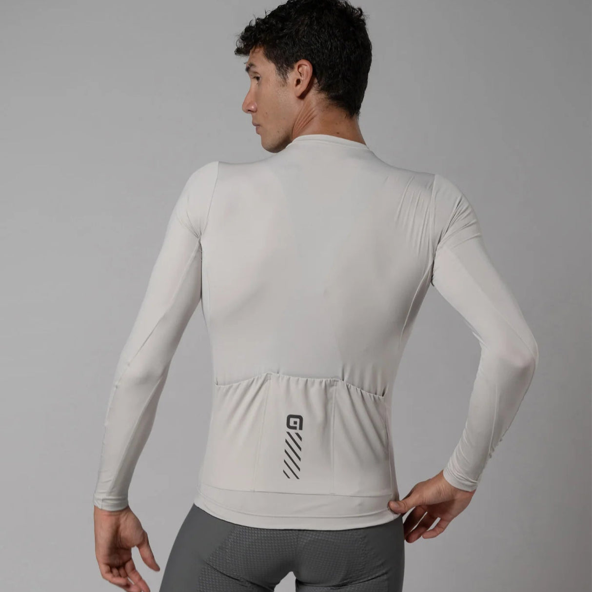Maglia maniche lunghe Ale Pragma Color Block - Grigio chiaro - C