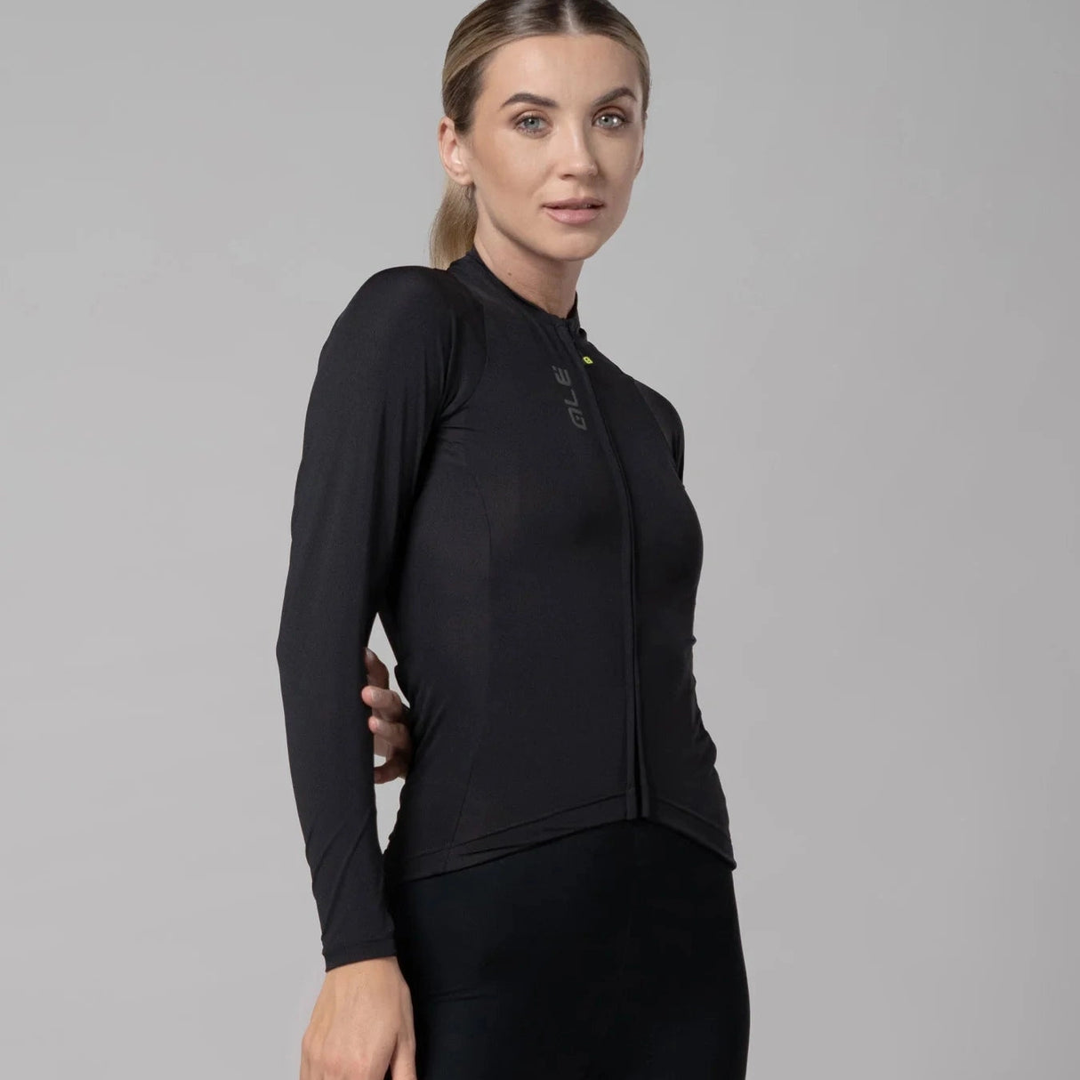 Maglia maniche lunghe donna Ale Pragma Color block - Nero nero - L
