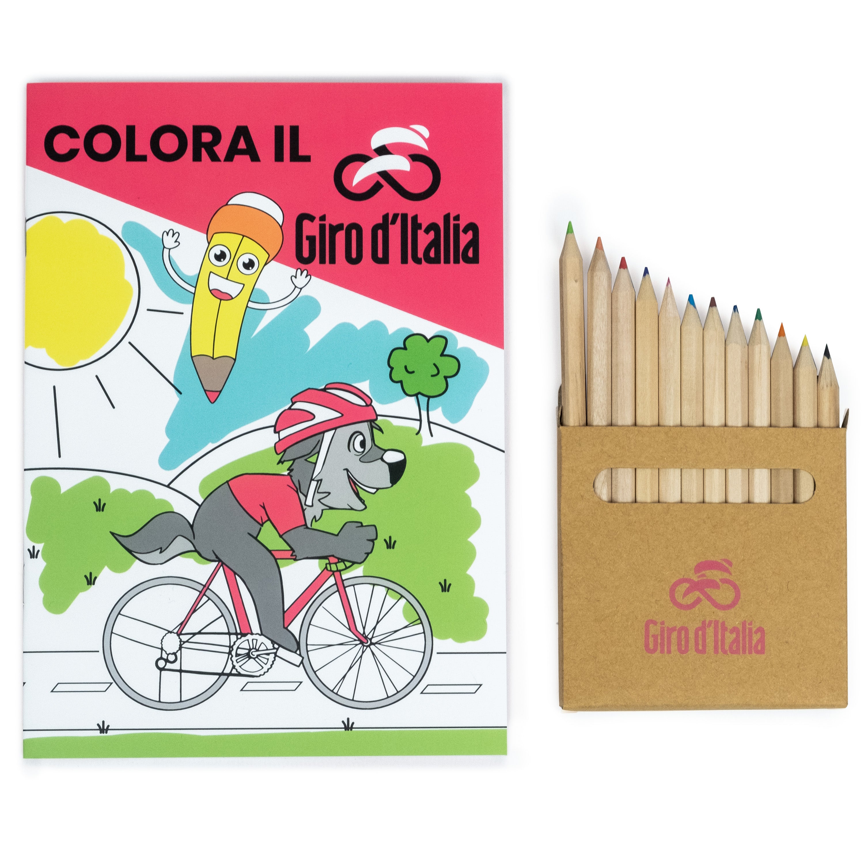 Illustrated coloring book Giro D'italia