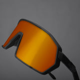 Occhiali Hoxxo Tephra lente arancio - Nero opaco - I