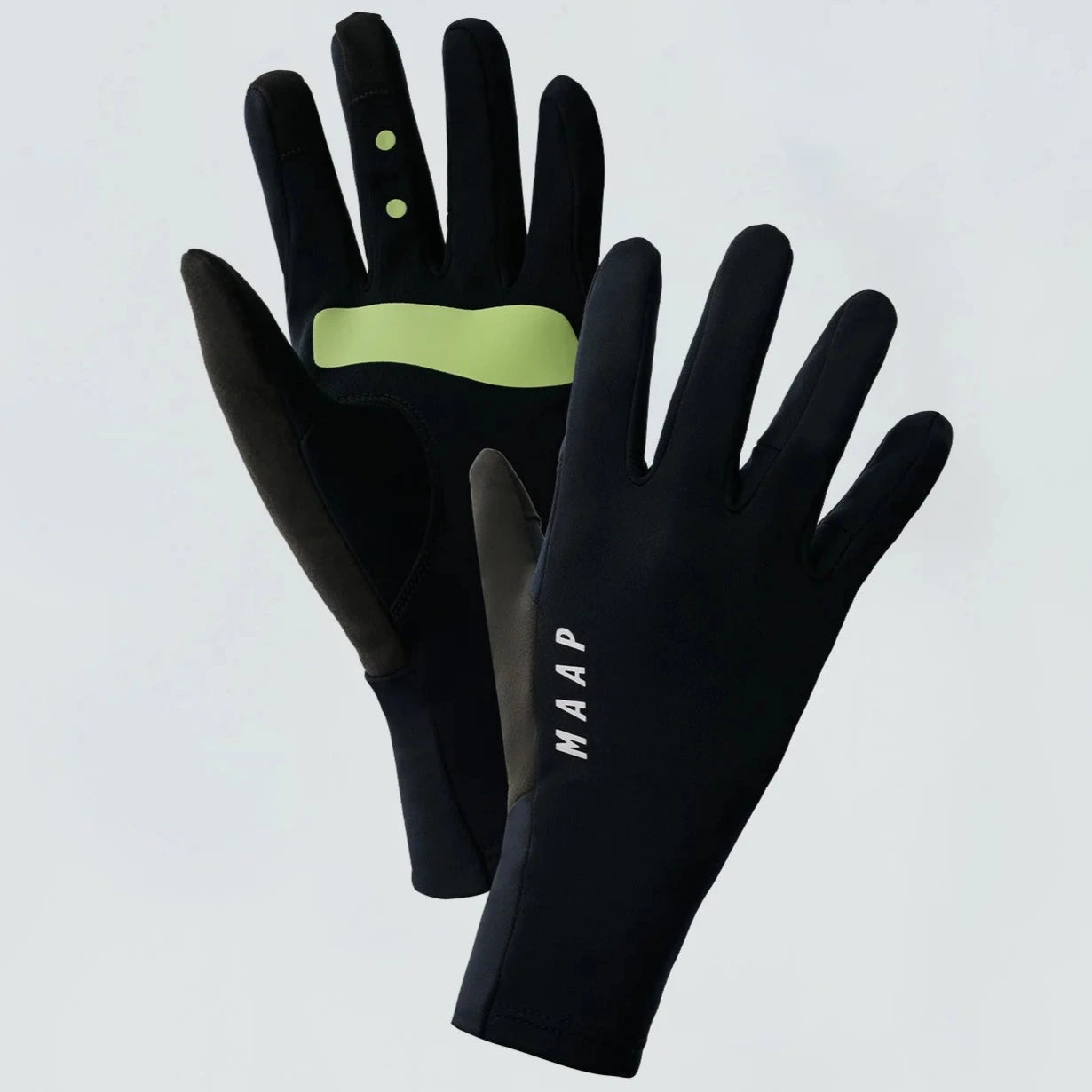 shield handschuhe Maap Power - Schwarz Gummiertes Gewebe an allen omnibus-label-be-omnibus-compliant Eingemachtes Stickgarn :) | FOCUS:mit