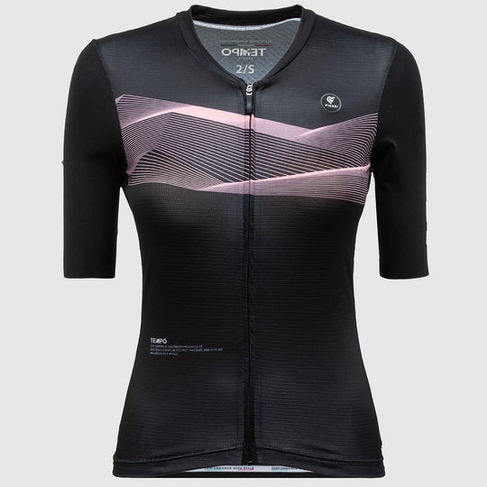 Maglia donna Pissei Tempo - Nero rosa