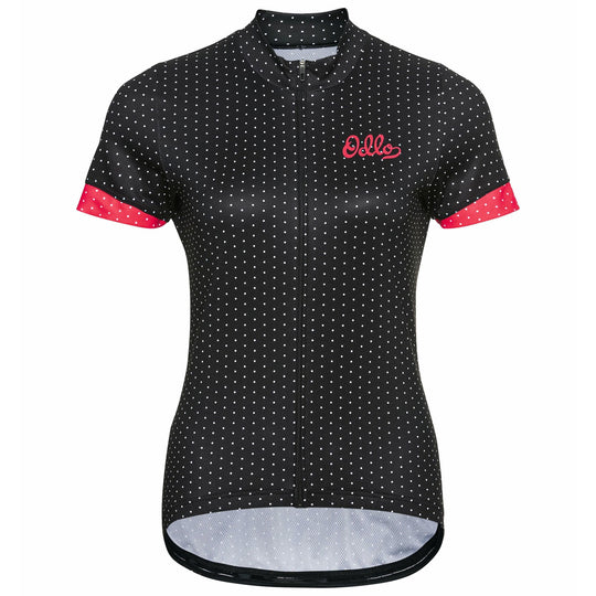 Maglia donna Odlo Essentials - Nero rosa