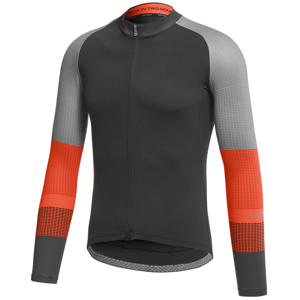 Maglia maniche lunghe Dotout Block - Nero arancio - O