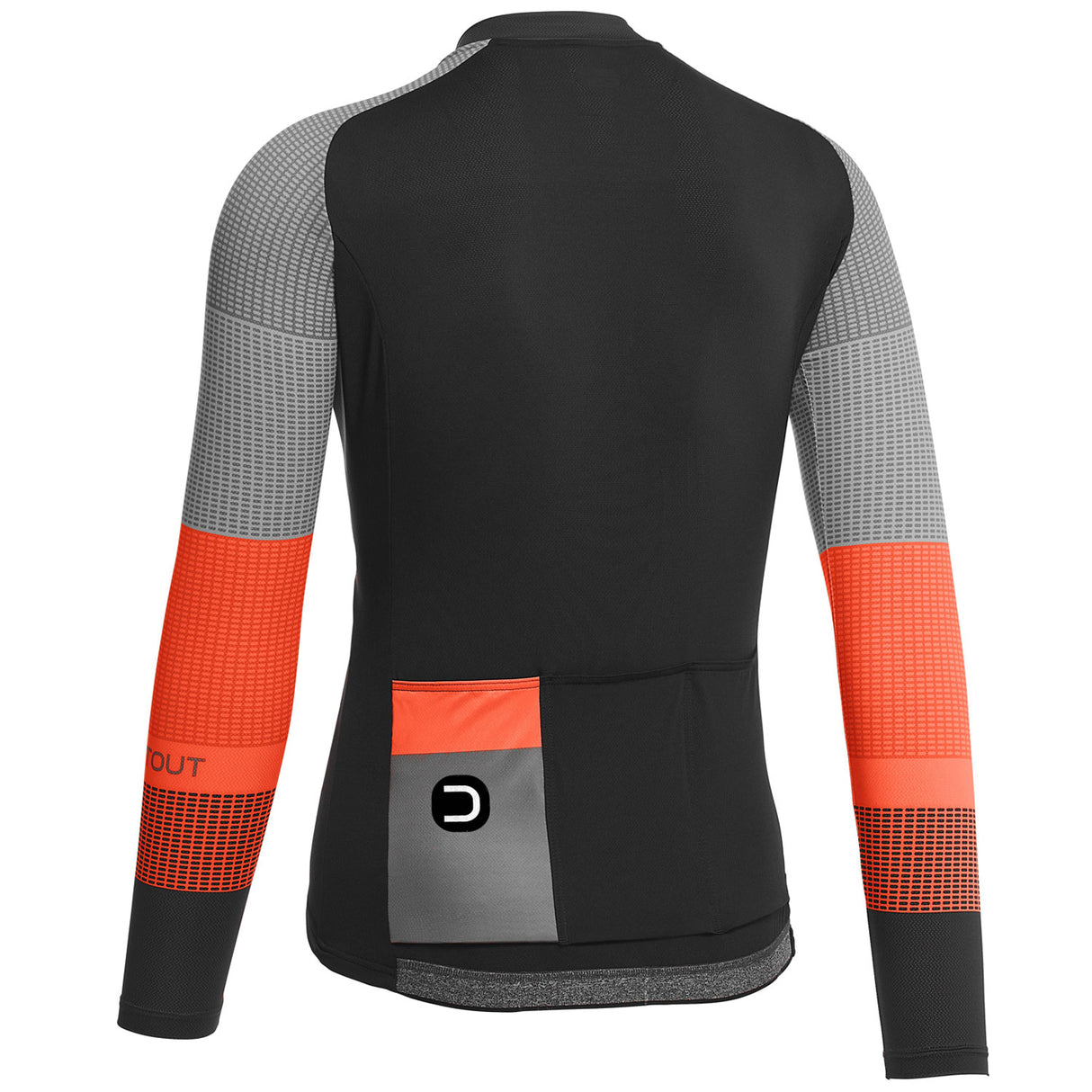 Maglia maniche lunghe Dotout Block - Nero arancio - P