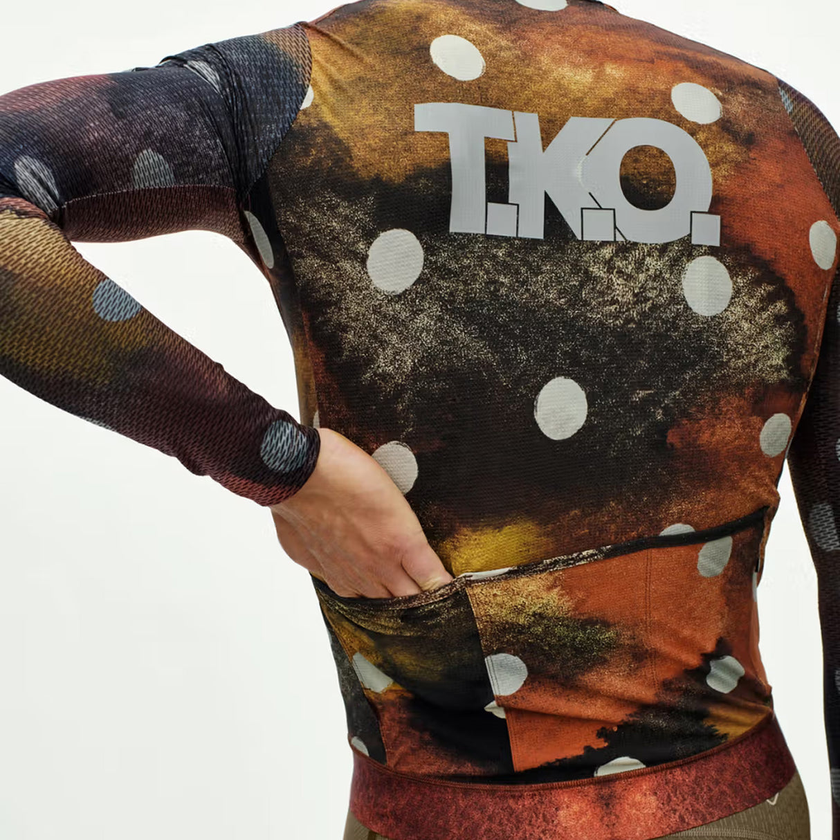 Maillot mangas largas Pas Normal Studios T.K.O. Essential Light - Marrón