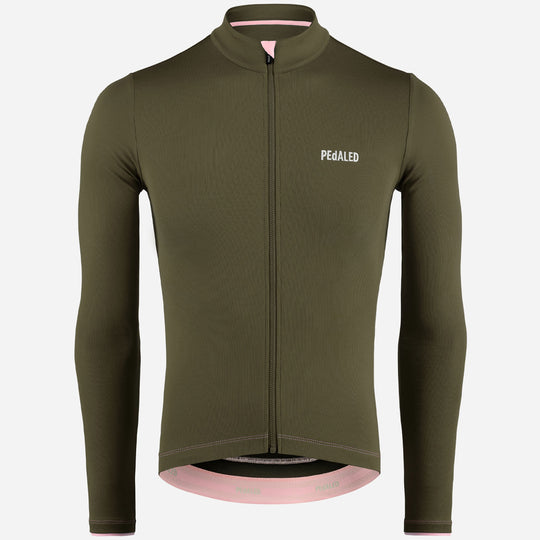 Maglia maniche lunghe Pedaled Element Merino - Verde