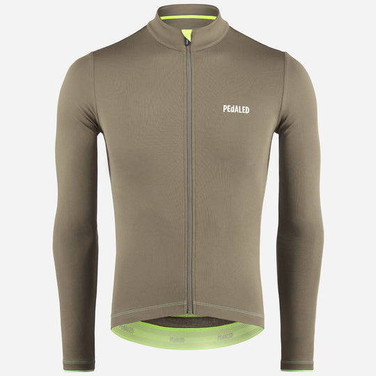 Pedaled Element Merino langarmtrikot – Grau