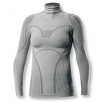 Maillot corps manches longues femme Biotex Turtleneck Limitless - Gris
