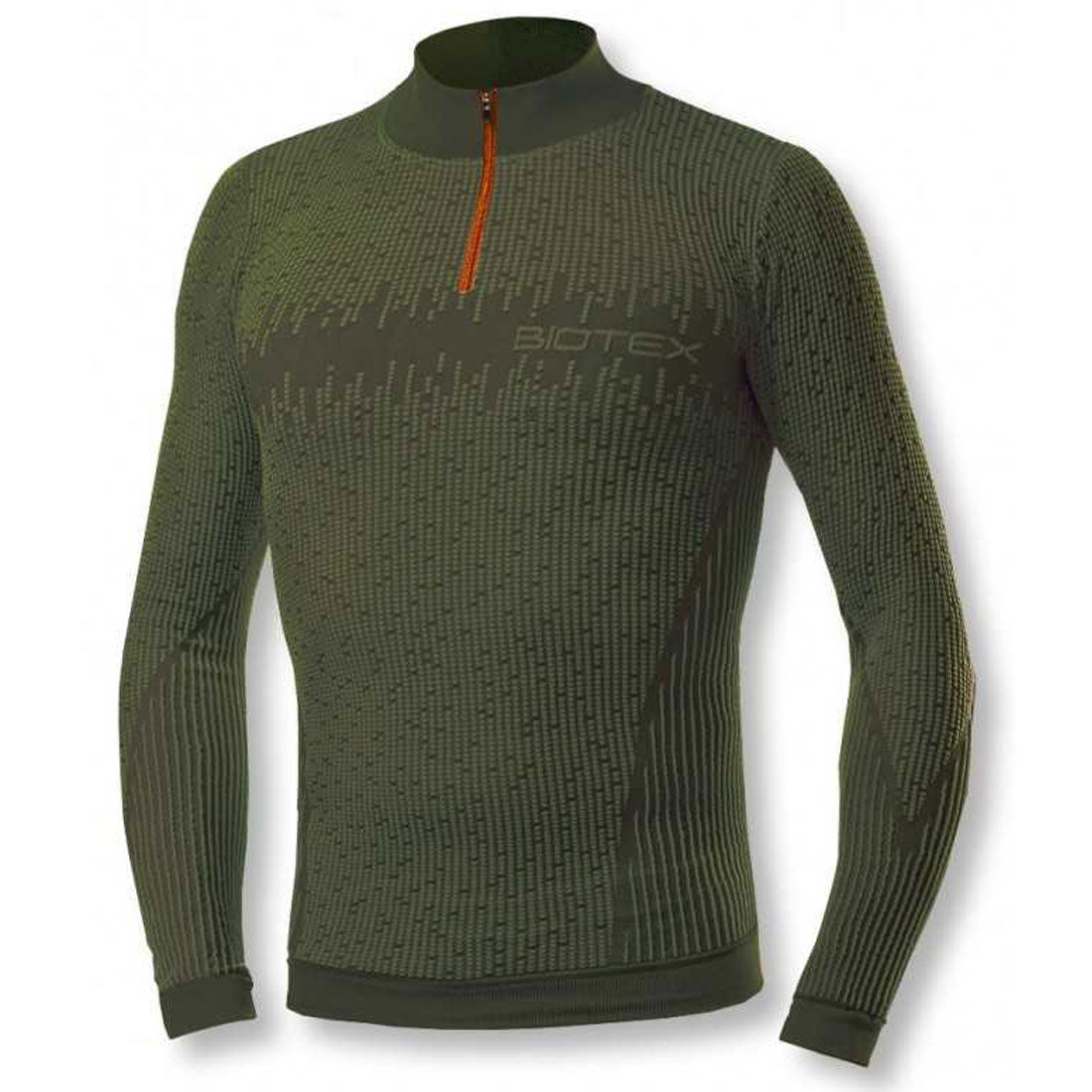 Maglia Intima maniche lunghe Biotex Lupetto 3D Zip - Verde - B