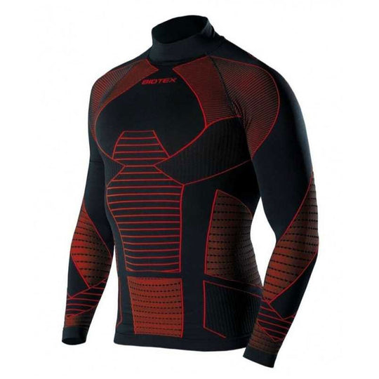 Biotex Turtleneck Icebreak long sleeve base layer - Black red