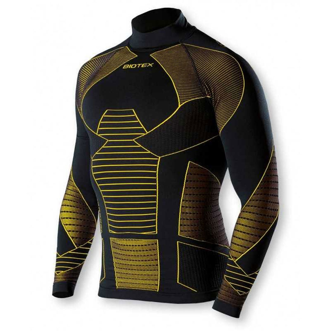 Maglia Intima maniche lunghe Biotex Lupetto Icebreak - Nero giallo - O