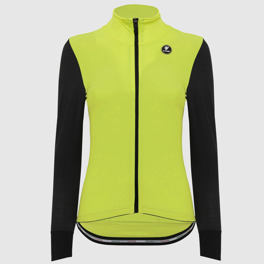 Pissei Monviso women long sleeves jersey - Lime black