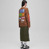 T-shirt maniche lunghe Maap Public Possession - Marrone