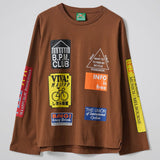 T-shirt maniche lunghe Maap Public Possession - Marrone