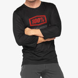 Maglia 100% Airmatic 3/4 - Nero rosso - N