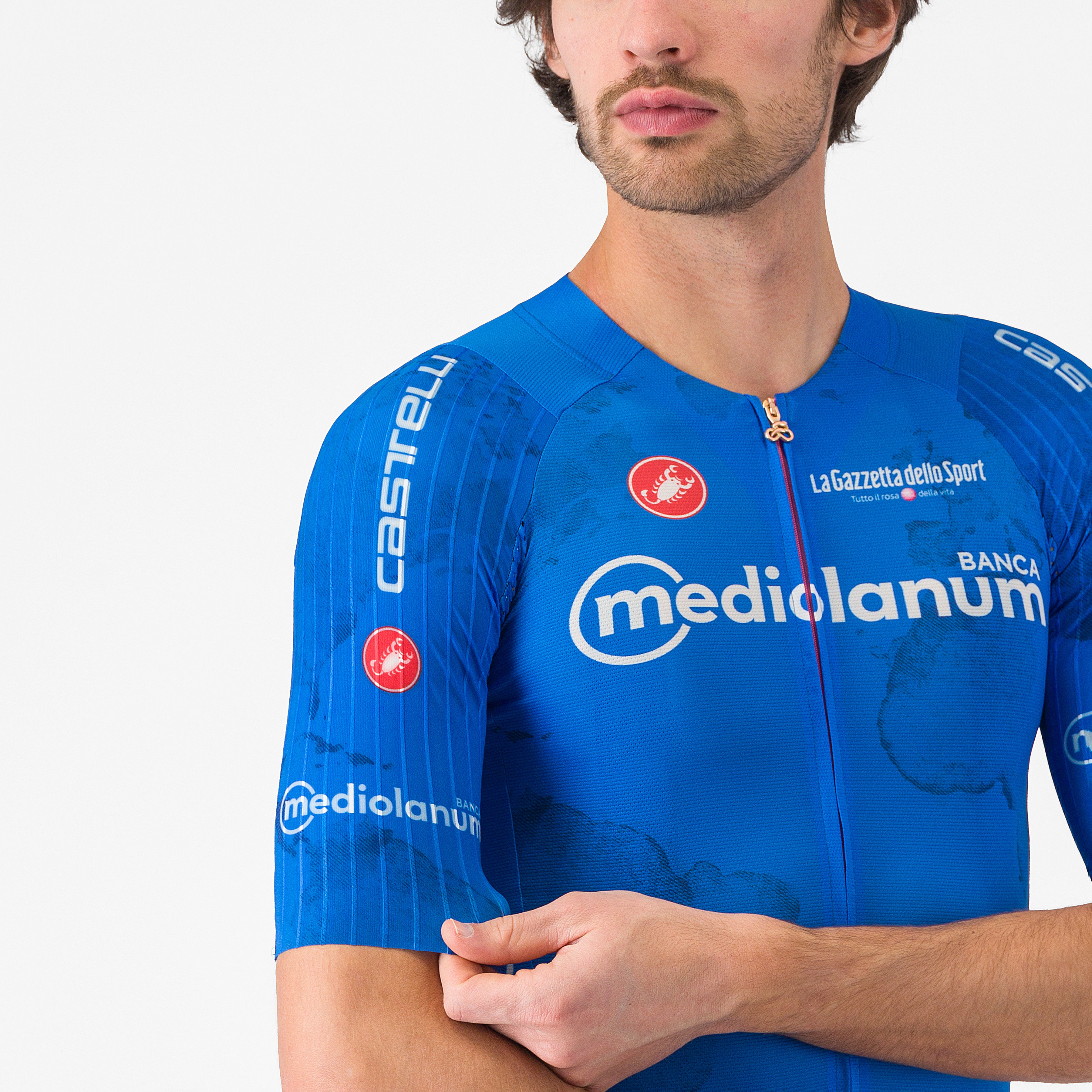 Maglia Azzurra Giro d'Italia 2025 Race 8S Castelli