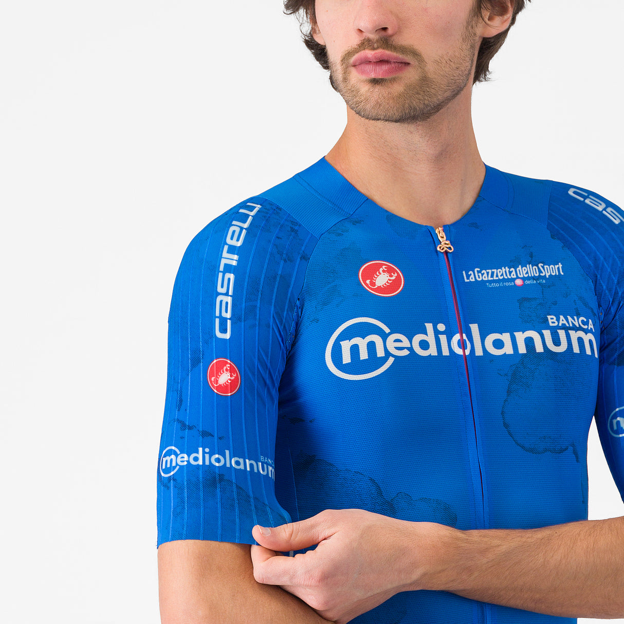 Maglia Azzurra Giro d'Italia 2025 Race 8S Castelli
