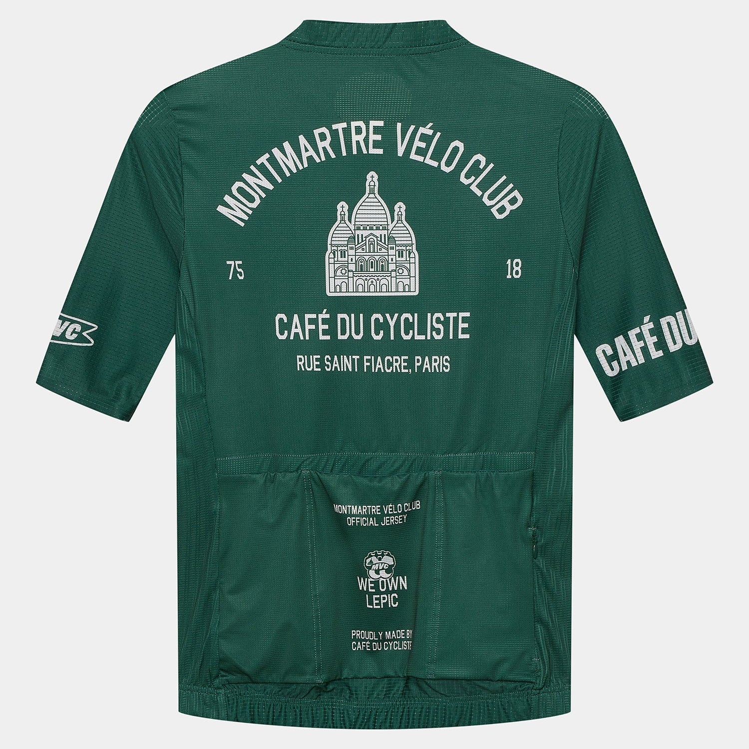 Maglia Cafe du Cycliste Bergida - Verde Café du Cycliste