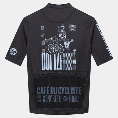 Cafe du Cycliste Eze jersey - Black