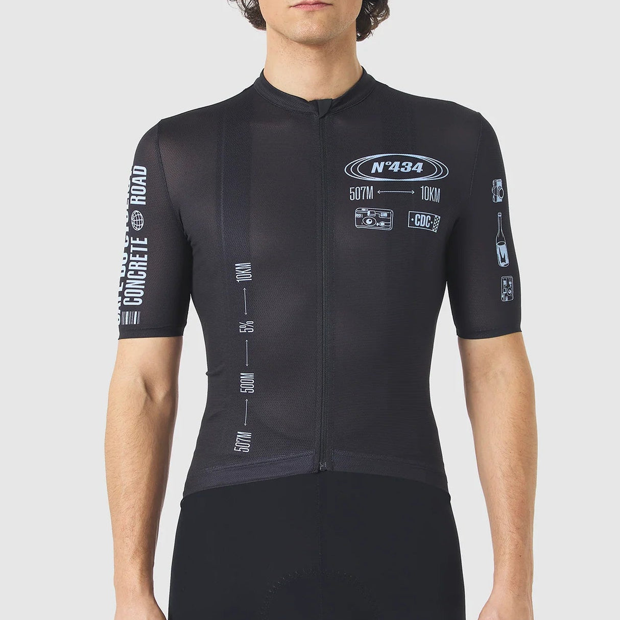 Maglia Cafe du Cycliste Eze - Nero Café du Cycliste