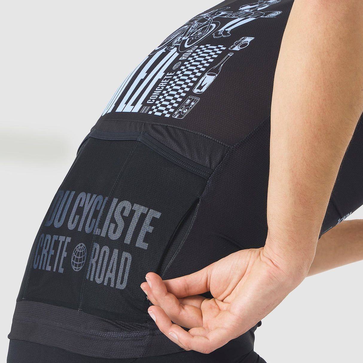 Maglia Cafe du Cycliste Eze - Nero Café du Cycliste