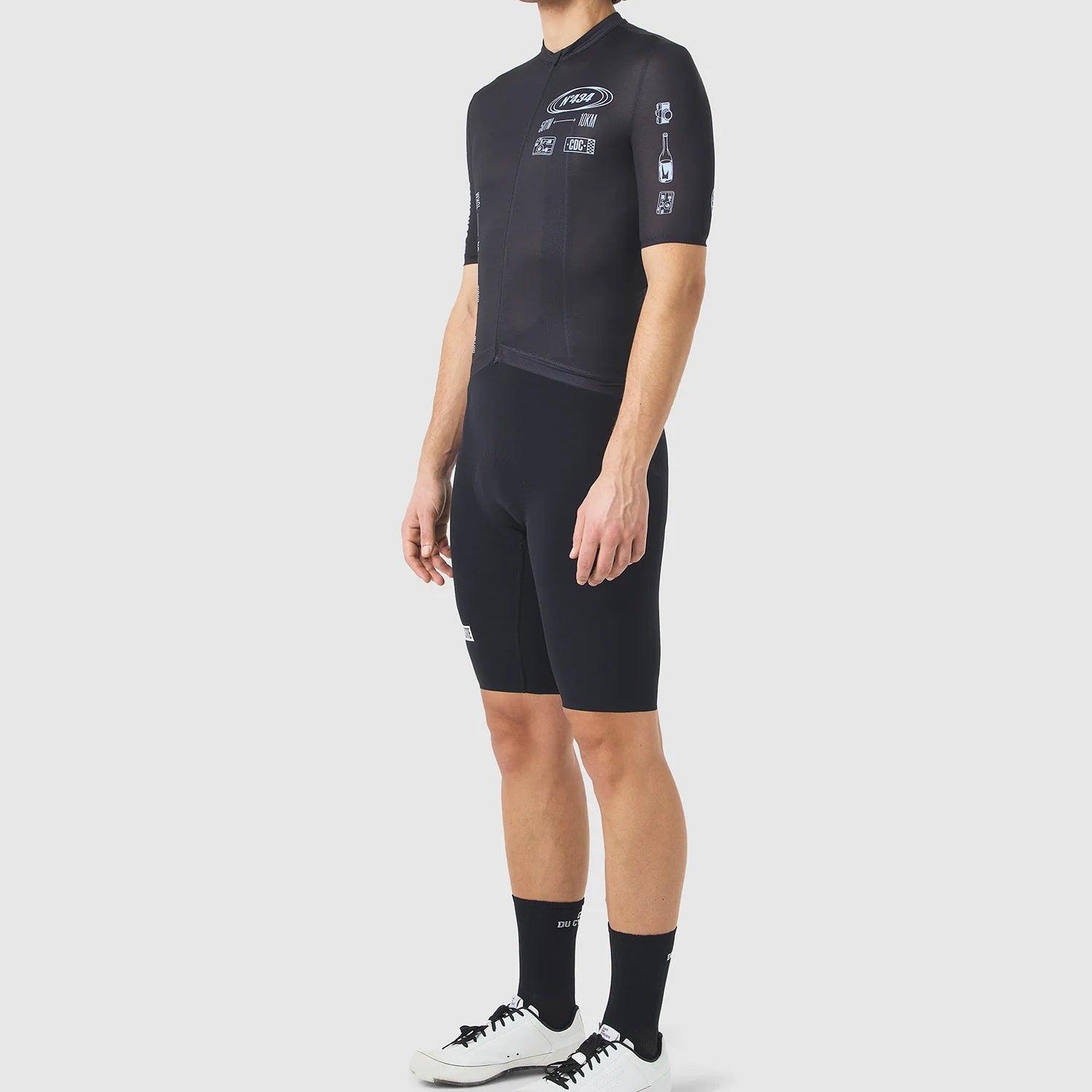 Maglia Cafe du Cycliste Eze - Nero Café du Cycliste