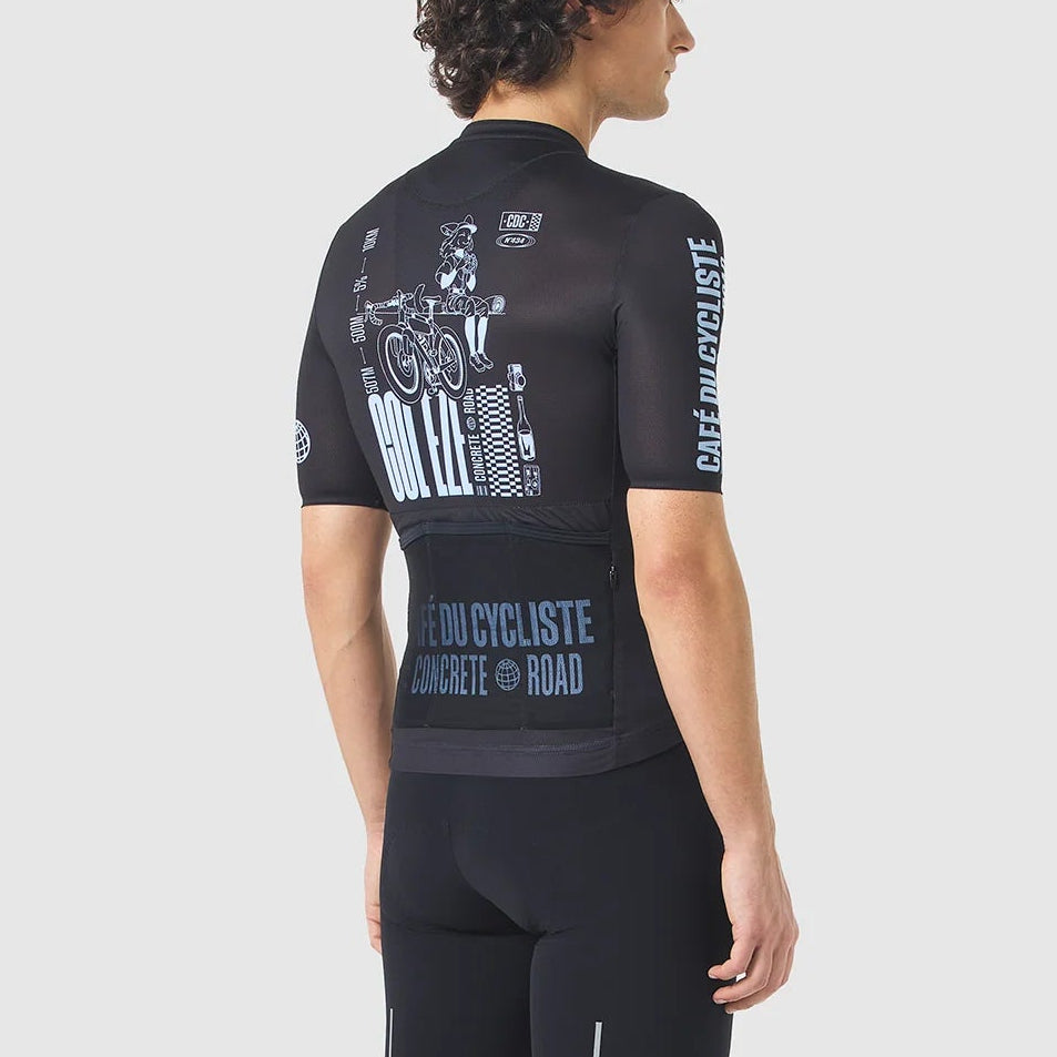 Maglia Cafe du Cycliste Eze - Nero Café du Cycliste