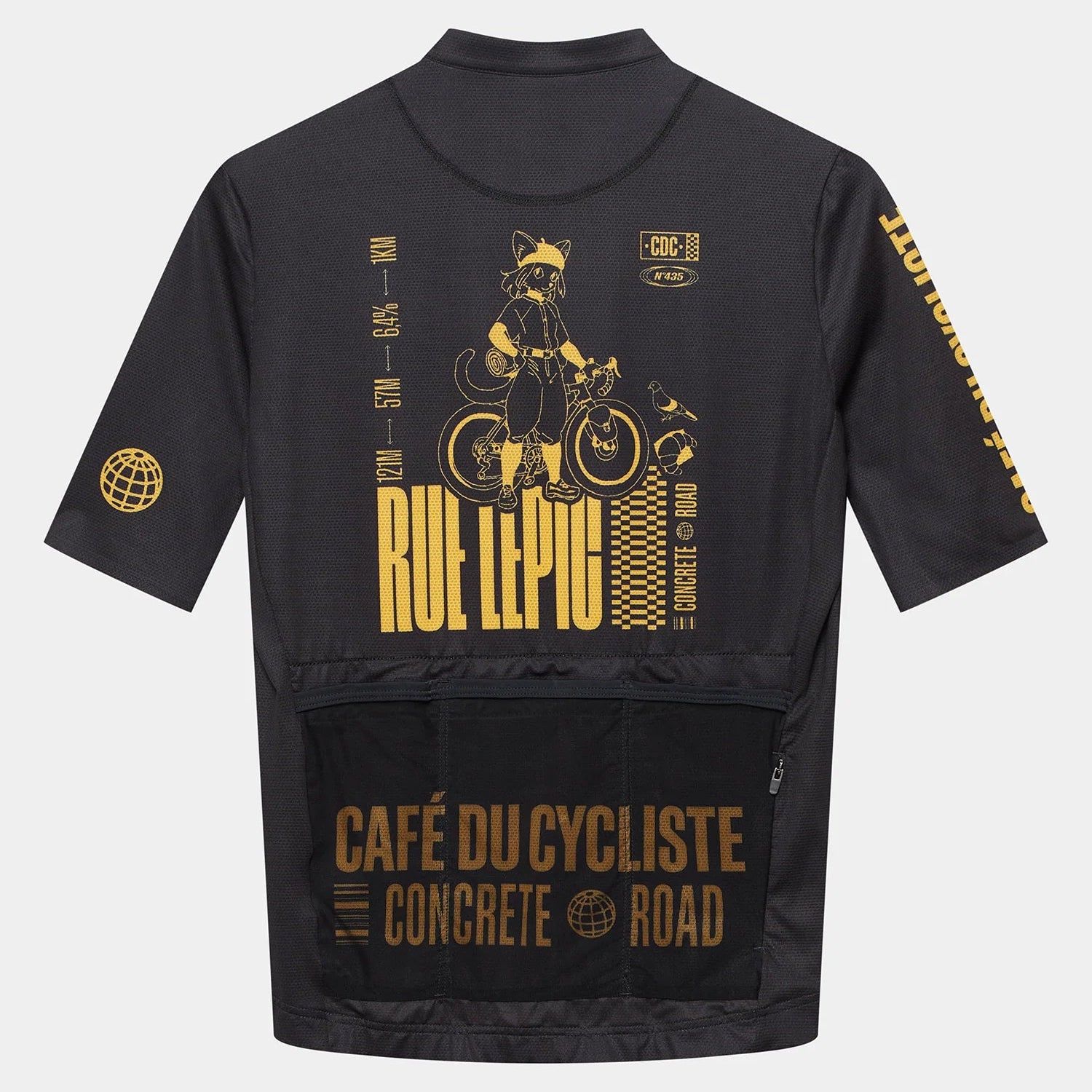 Maglia Cafe du Cycliste Paris - Nero Café du Cycliste
