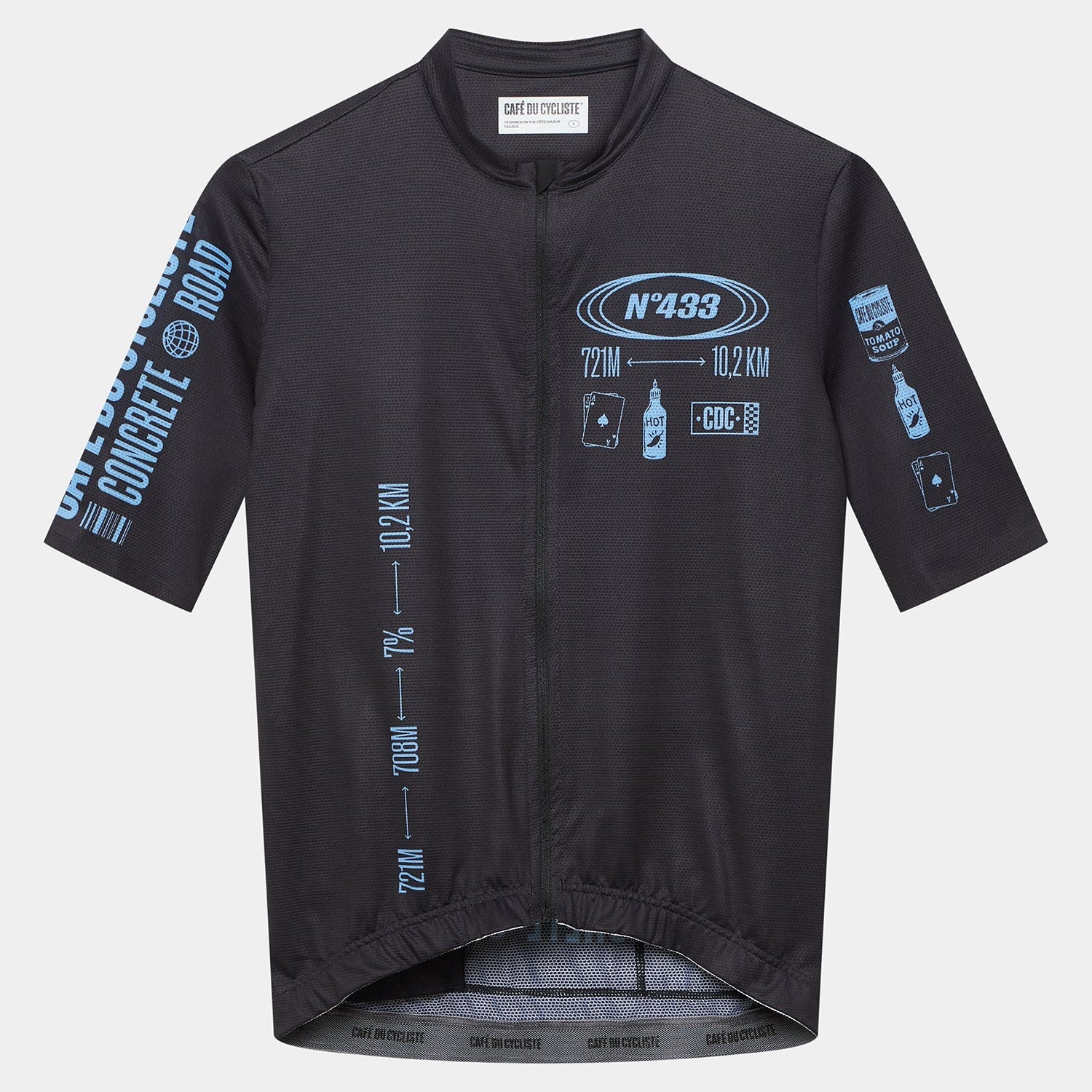 Maglia Cafe du Cycliste Sa Calobra - Nero Café du Cycliste