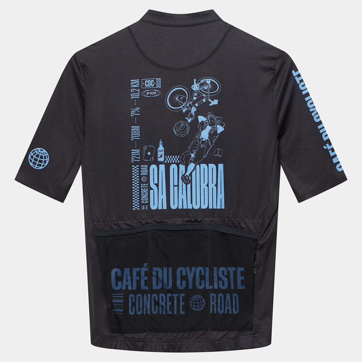 Maglia Cafe du Cycliste Sa Calobra - Nero Café du Cycliste