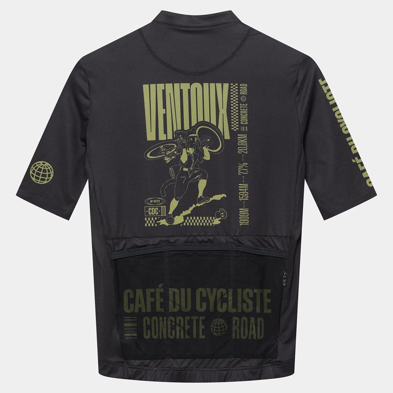 Cafe du Cycliste Ventoux jersey - Black