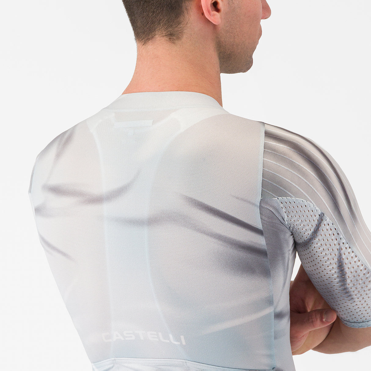 Maglia Castelli Aero Race 8S - Grigio chiaro Castelli