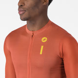 Maglia Castelli Drittone Logo - Arancio Castelli